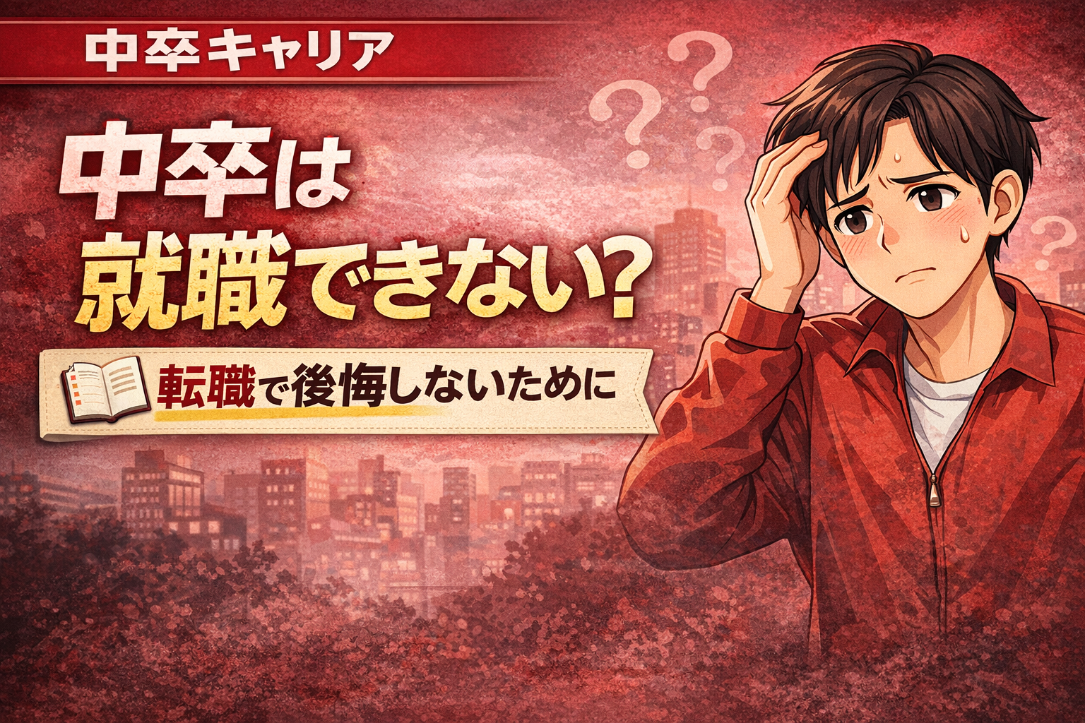 中卒は就職できない？人生終わりと言われる理由と現実｜転職で後悔しないために知るべきこと
