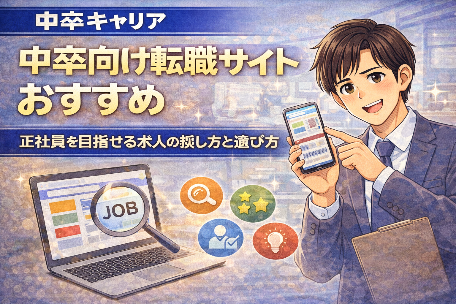 中卒向け転職サイトおすすめ｜正社員を目指せる求人の探し方と選び方